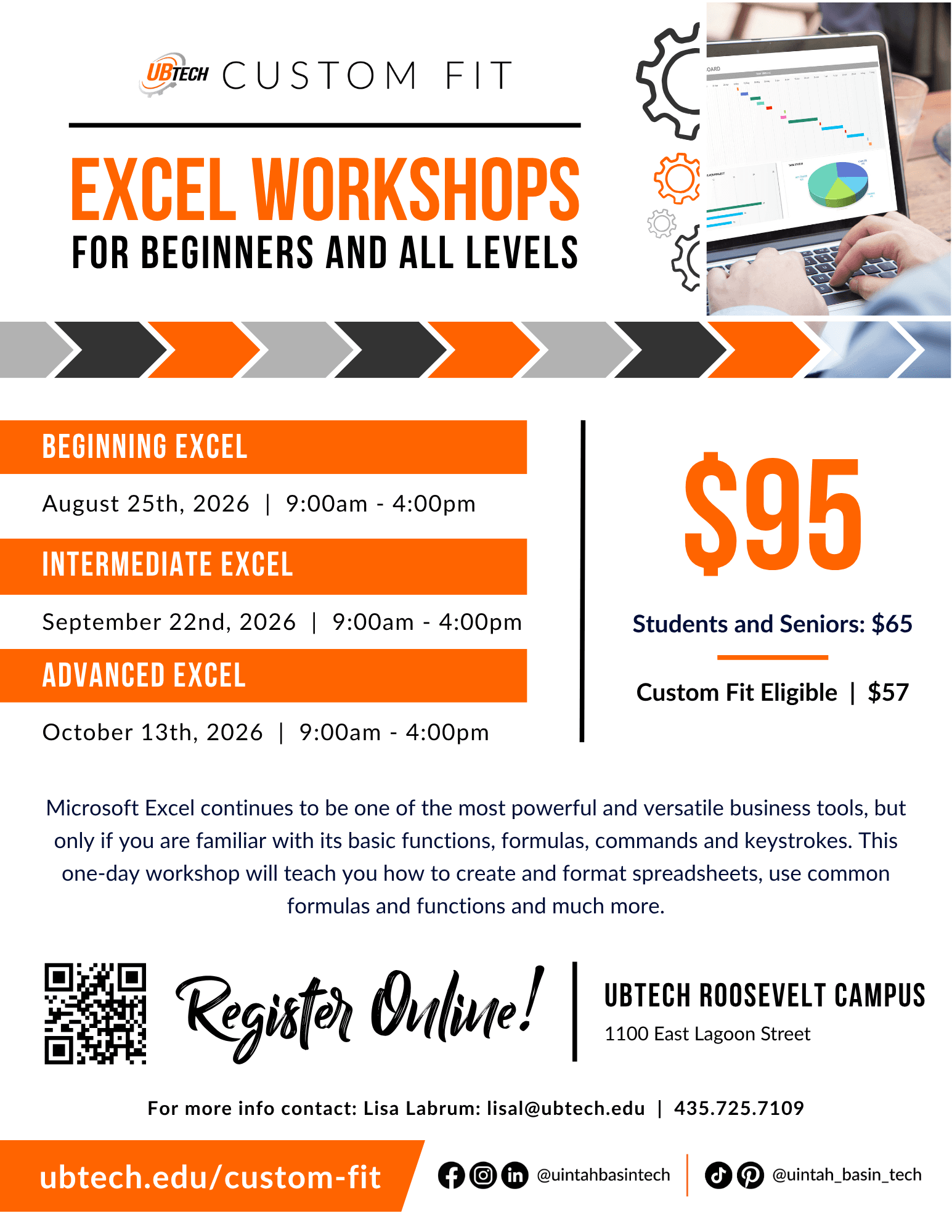 Excel-Beginning event poster