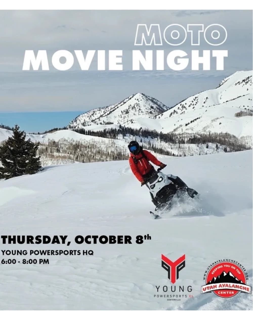 Young Powersports x UAC Moto Movie Night event poster