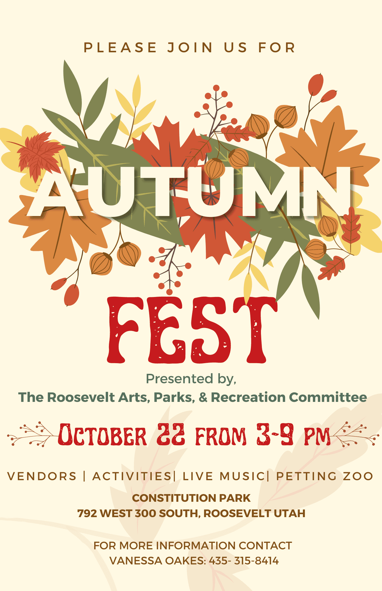 Roosevelt City Getting Ready for Autumn Fest