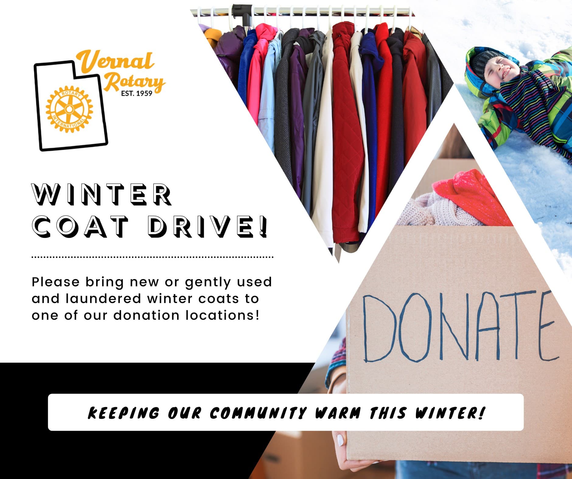 Vernal Rotary Club Still Looking for Winter Coat and Gear Donations