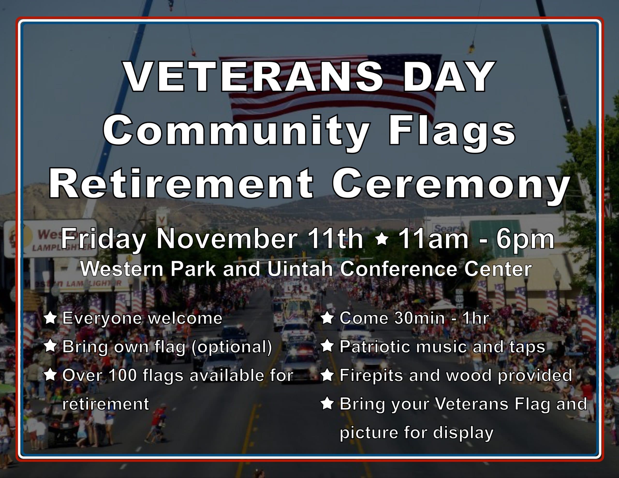 All Invited To Veterans Day Community Flag Retirement Ceremony