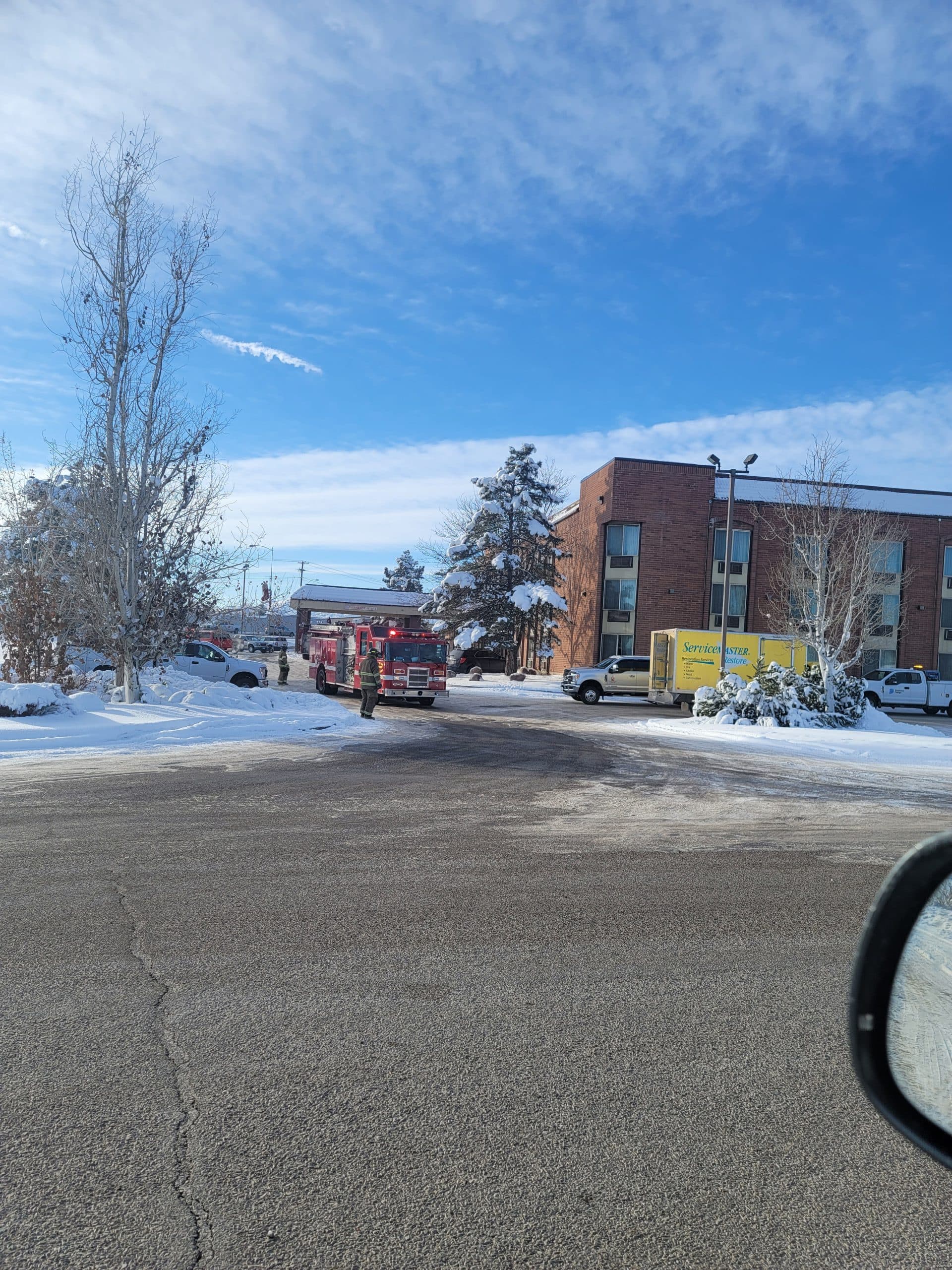 Quality Inn Evacuated After Room Catches Fire