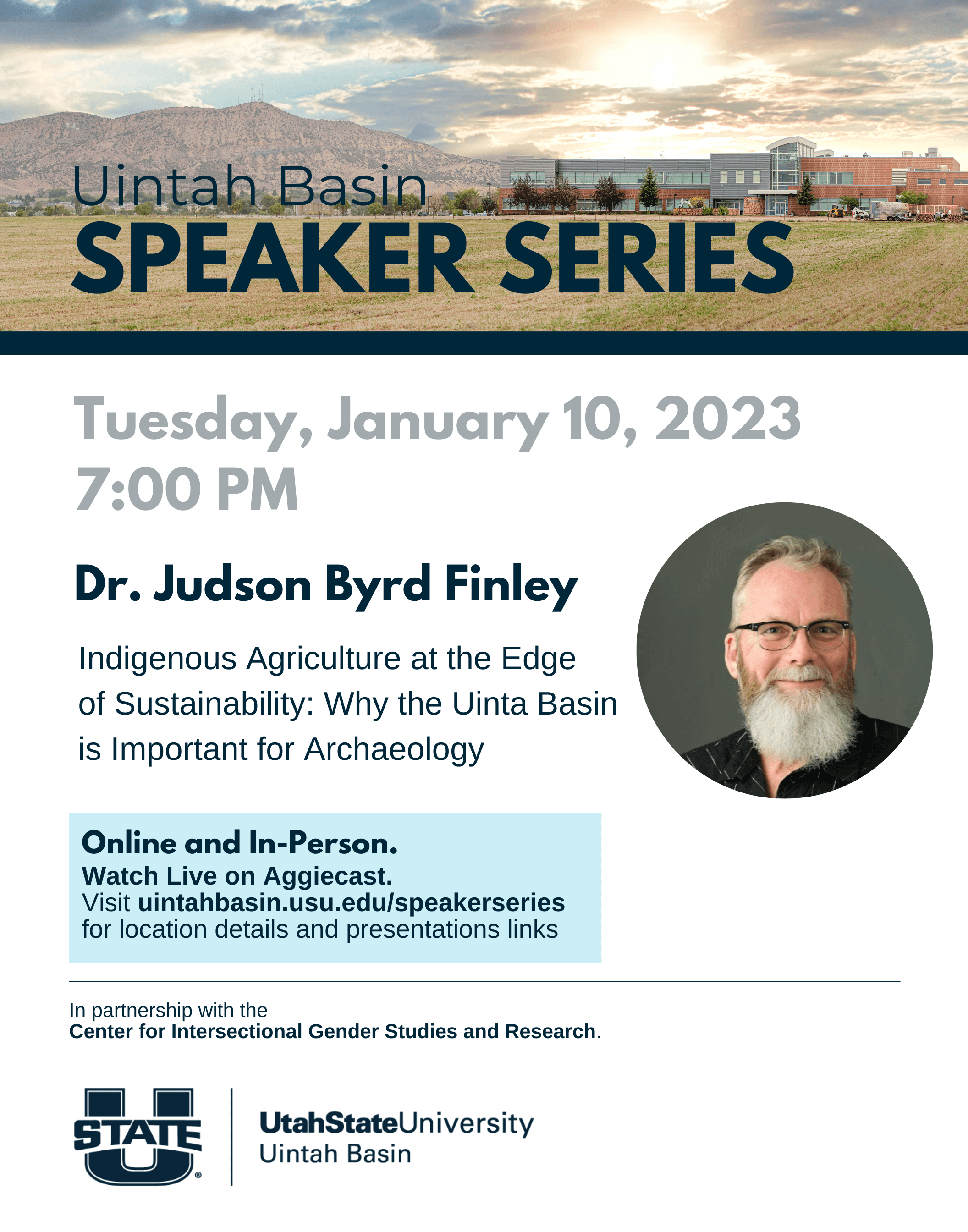 Uintah Basin Speaker Series Featuring Dr. Judson Byrd Finley