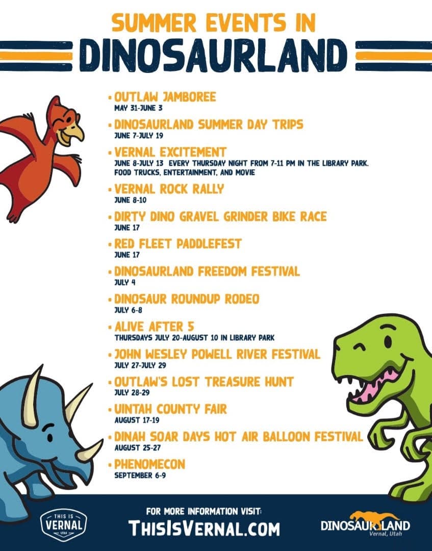 Uintah County Prepping For Huge Dinosaurland Summer Event Season