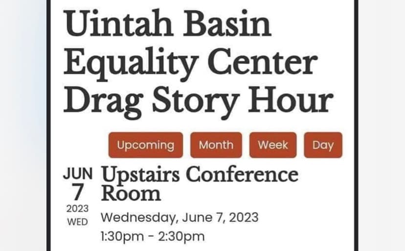 Private Group Books ‘Drag Story Hour’ At Uintah County Library