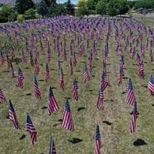 Patriotic Program Being Held As Part Of Field Of Flags Event