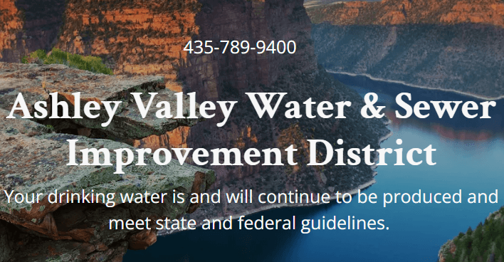 Ashley Valley Water & Sewer District Invites Public To Take Survey