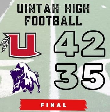 Ute Football team holds off charging Buffaloes in high scoring win.