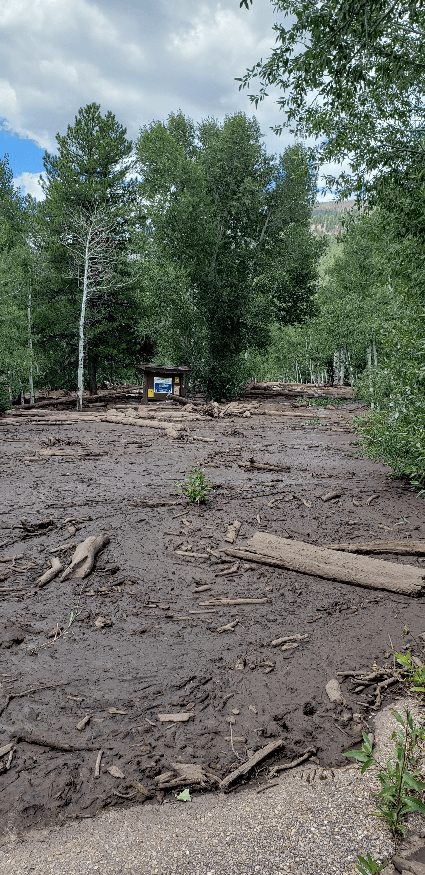 Debris Flows Close Moon Lake Campground And Rock Creek Road