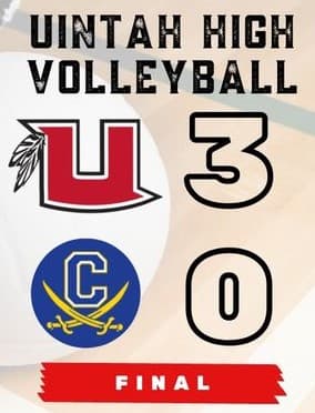 Ute girls volleyball breeze to straight set victory at Cyprus