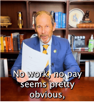 John Curtis Reintroduces NO Work, NO Pay Act With Shutdown Looming