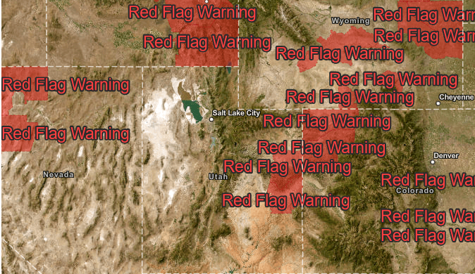 Red Flag Warning Issued For Northeastern Utah and Western Colorado