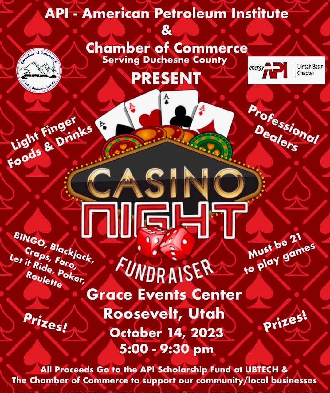 Casino Night Fundraiser Tomorrow
