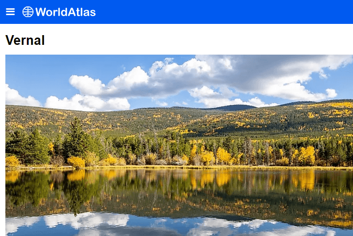 World Atlas Includes Vernal In List Of Small Towns To Catch Fall Foliage