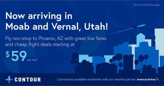 Contour Airlines To Begin Air Service At Vernal Regional Airport On February 1st