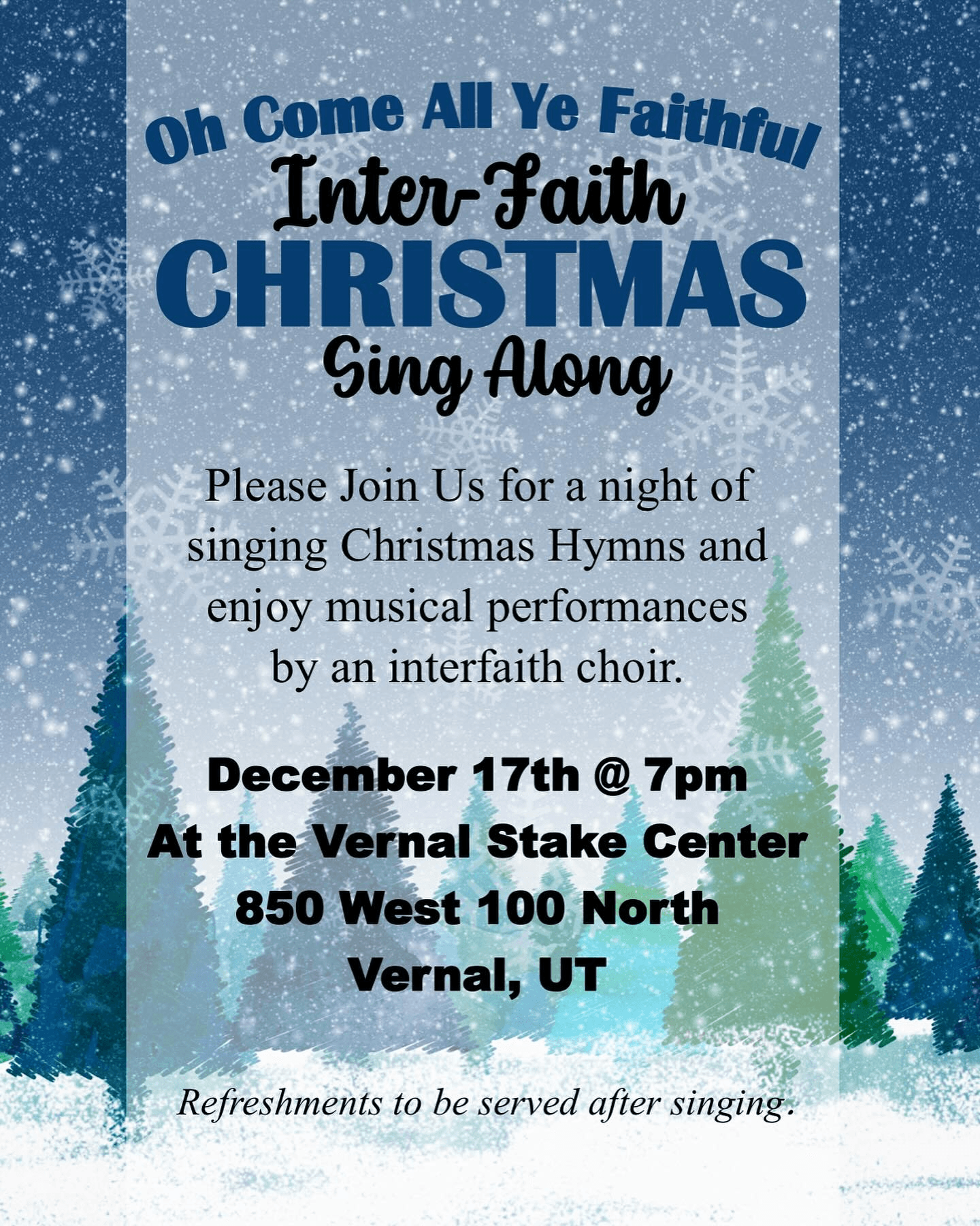 Community Invited To Interfaith Christmas Sing-Along This Sunday