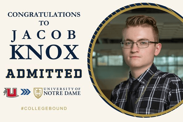 Uintah Senior Receives Full Academic Scholarship To University Of Notre Dame
