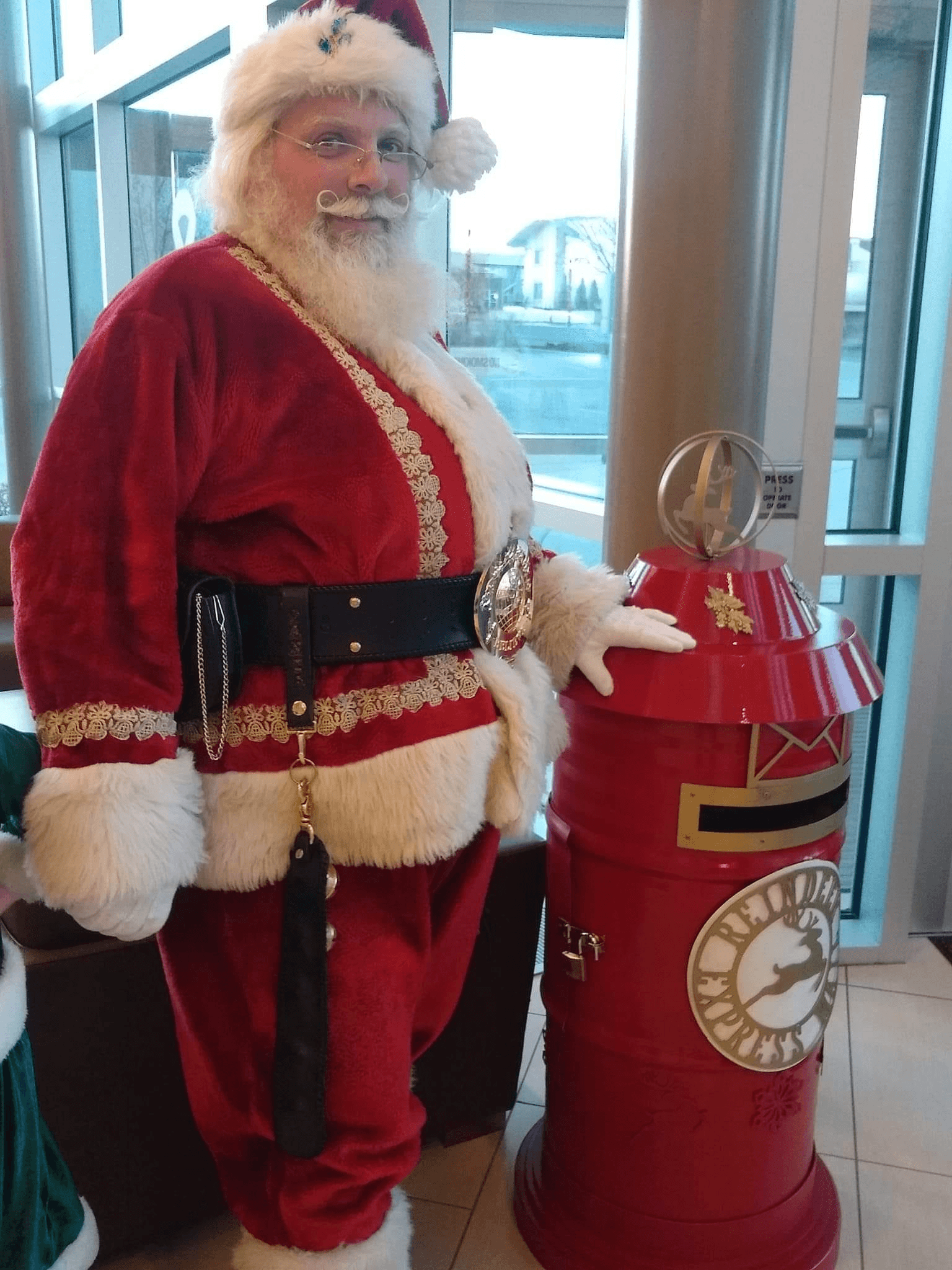 Santa’s Shiny Red Mailboxes Ready For Santa Letters