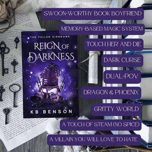 Release Today Of Local Author KB Benson’s ‘Reign Of Darkness’