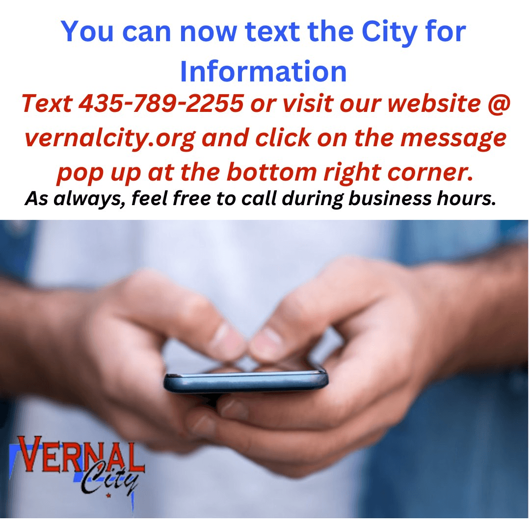 Vernal City Invites Community Feedback Through Text Message