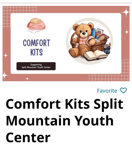 Split Mountain Youth Center Seeking Donations Of Comfort Items On Just Serve