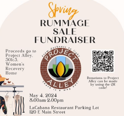 Spring Rummage Sale Fundraiser This Saturday To Benefit Project Alley