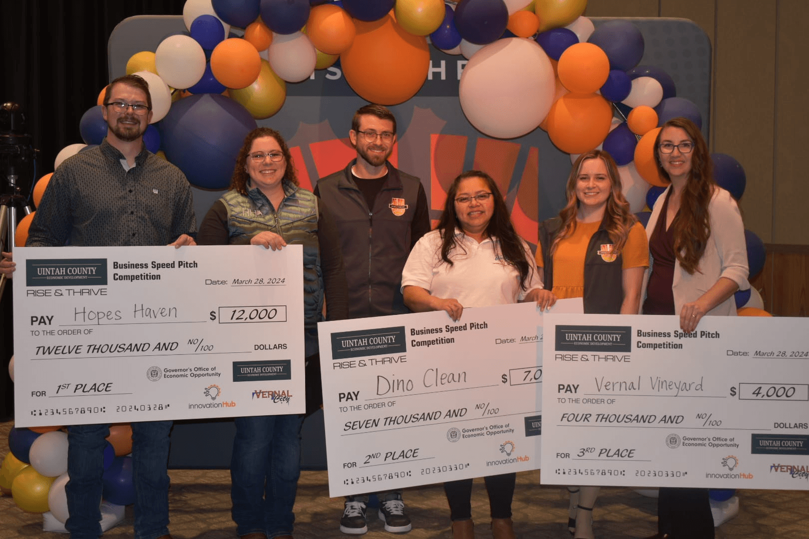 2024 Rise And Thrive Business Speed Pitch Competition Winners