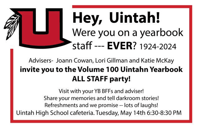 Were You On The Uintah Yearbook Staff In The Last 100 Years?
