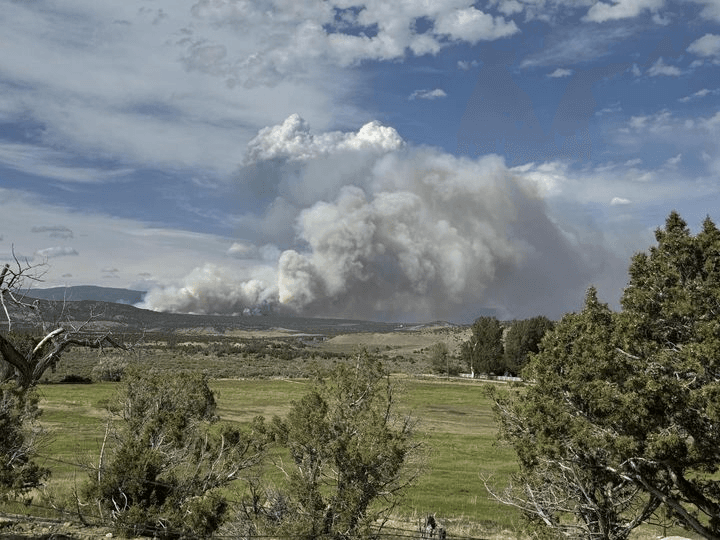 Big Draw Fire Burning In Duchesne County West Of Neola