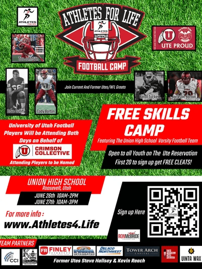 Athletes For Life Preparing For Football Camp For Ute Indian Tribe