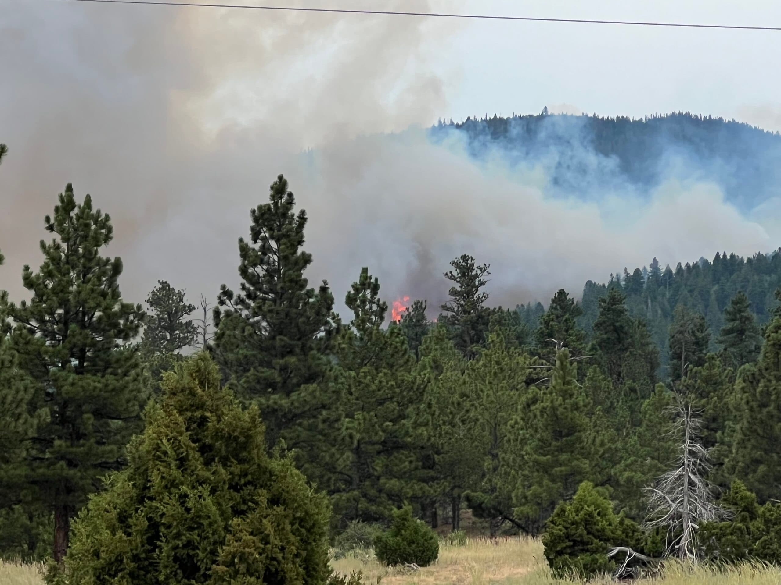 Speirs Fire Burning Near Flaming Gorge In Daggett County