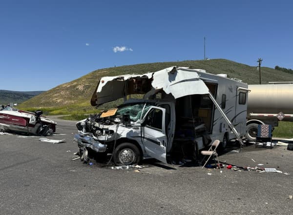 2 Sent To Hospital After RV Pulls In Front Of Semi On Highway 40