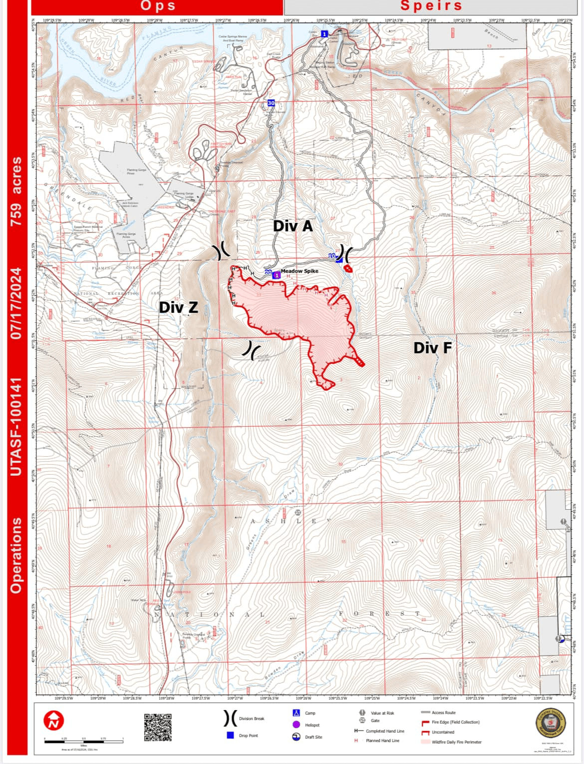 Rains Significantly Reduce Speirs Fire Intensity In Daggett County