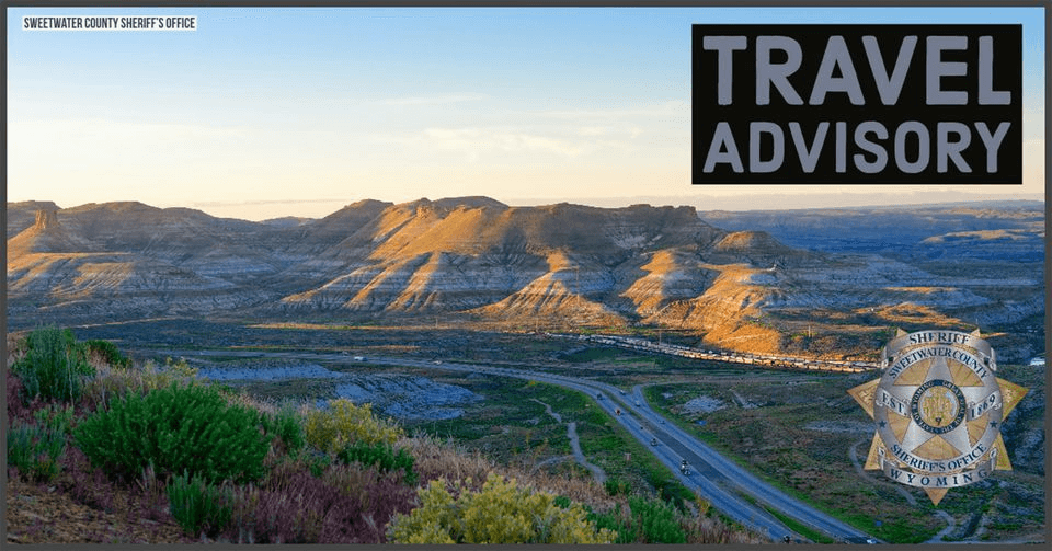 Travel Advisory Issued South of Green River, Wyoming
