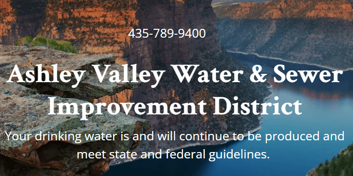 Ashley Valley Water Clarifies Water Issues In Letter To Customers