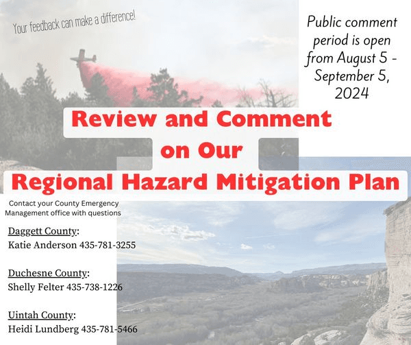 Uintah Basin Regional Hazard Mitigation Plan Update Public Review