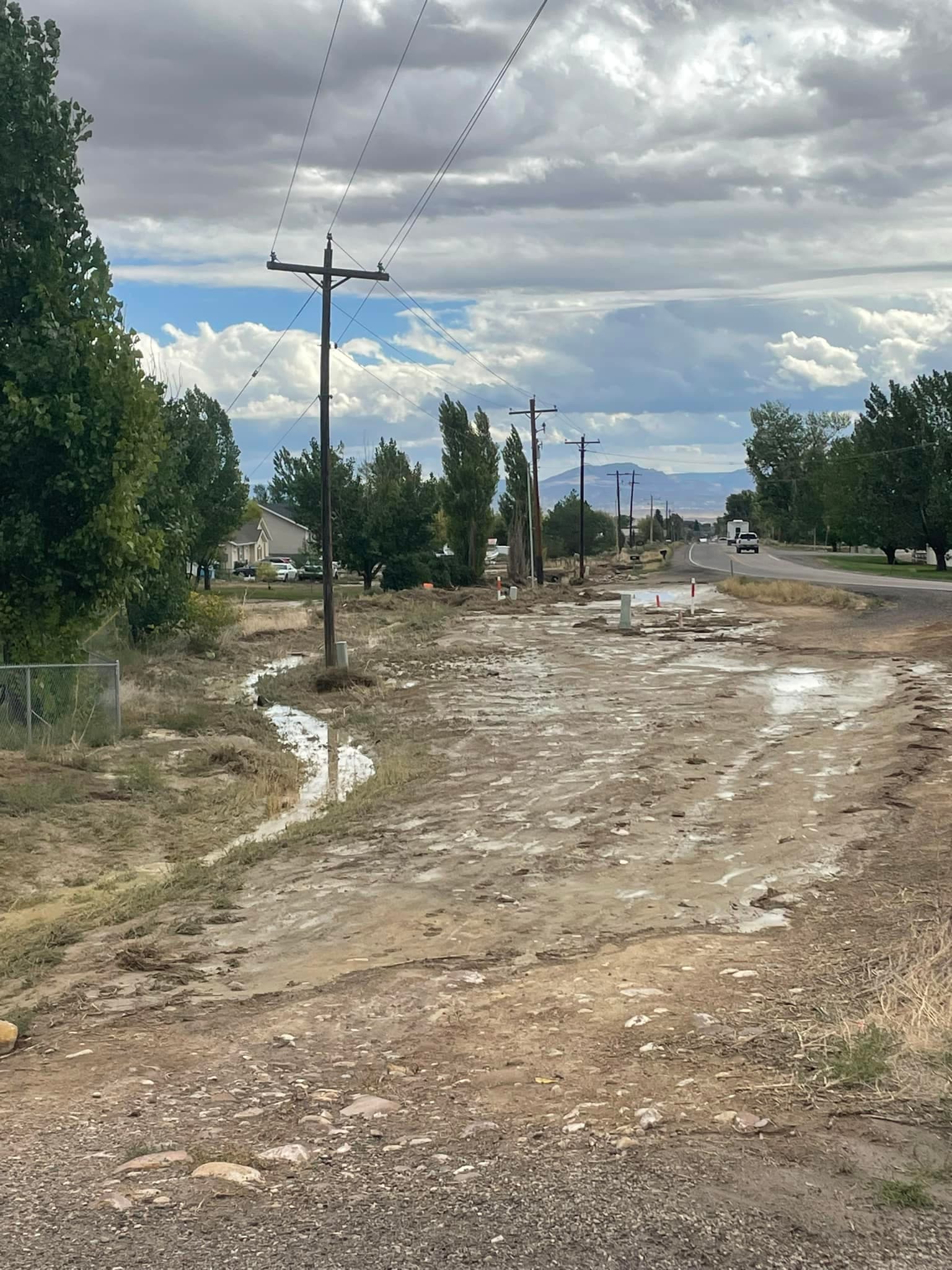 Tuesday Storm Causes Flooding Near Yellow Hill In Uintah County