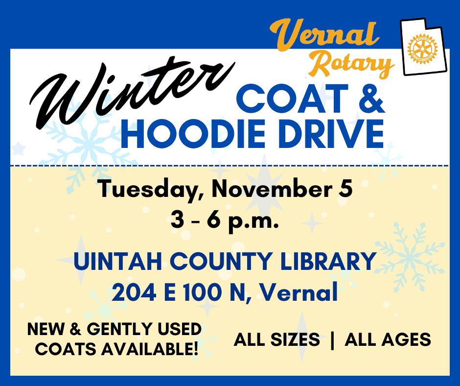 Vernal Rotary Coat And Hoodie Drive Happening Next Week