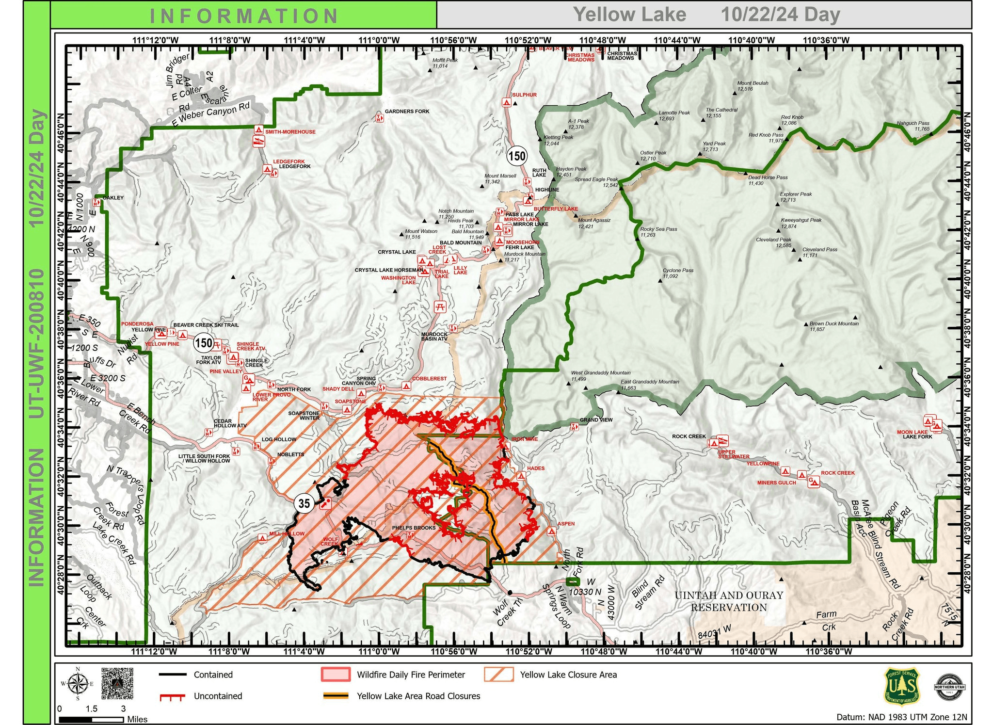 State Route 35 Reopens; Yellow Lake Fire Report
