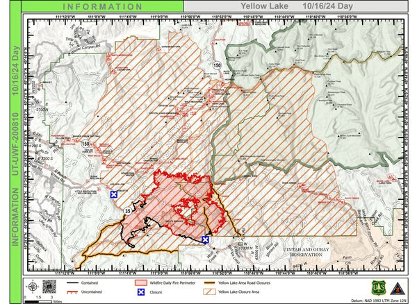 Changing Weather Anticipated To Help Yellow Lake Fire