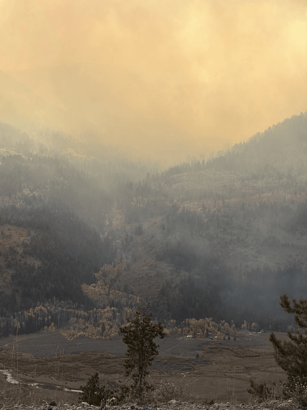 Aggressive Spread Of Yellow Lake Fire; Evacuation Order For North And West Fork Area; Community Of Hanna On Alert