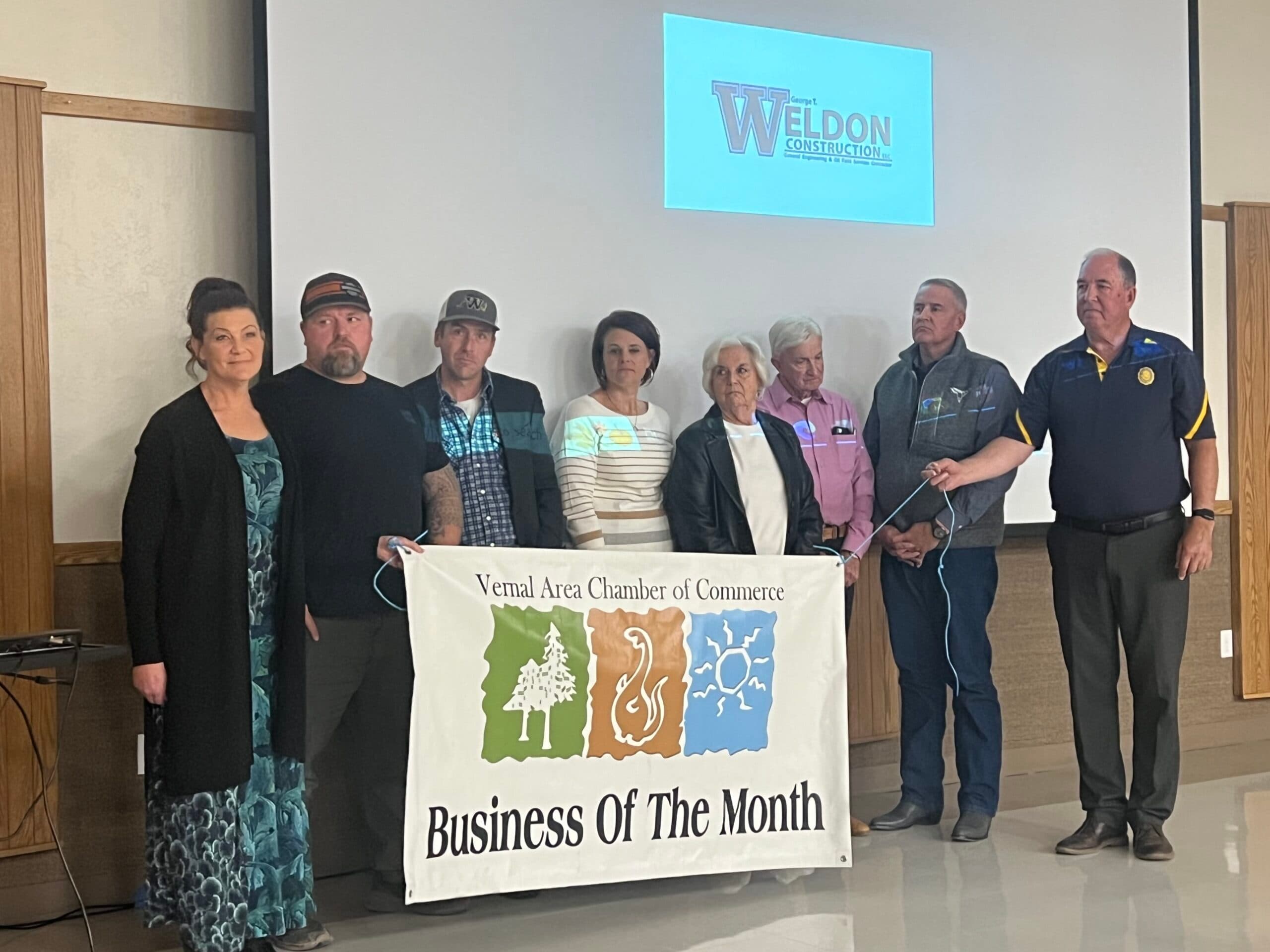 George T. Weldon Construction Named Vernal Chamber Business Of The Month