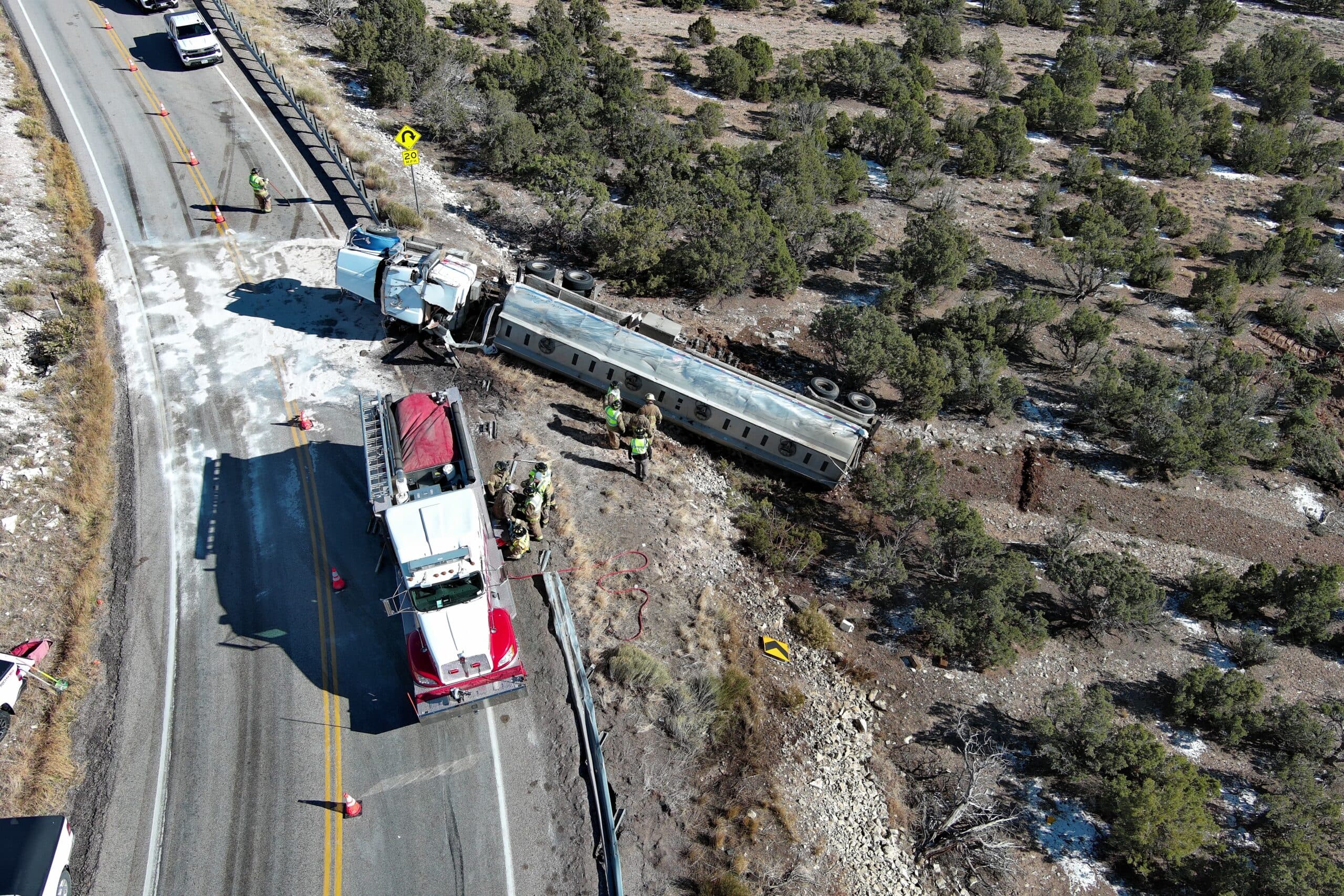 Speed a Factor In Wednesday Semi Crash On Highway 191 Switchbacks