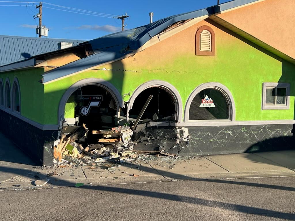 Vacant Restaurant On North Vernal Avenue Damaged By Hit And Run