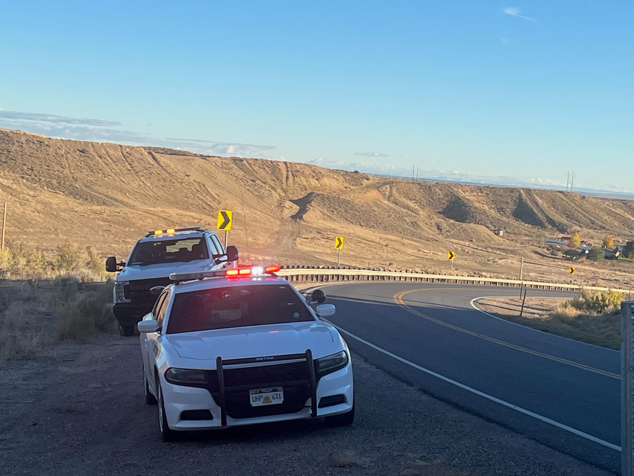 Single Vehicle Rollover On Highway 191 South Of Steinaker Reservoir