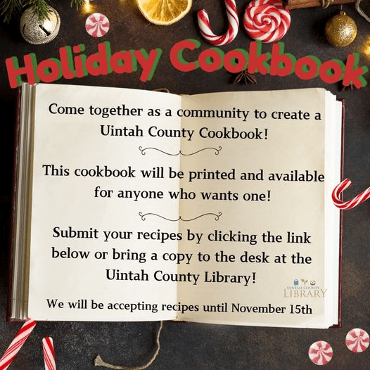 Holiday Recipes Invited For Uintah County Holiday Cookbook