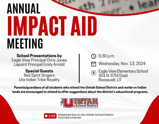 Impact Aid Meeting Next Week For Uintah School District Board Of Education