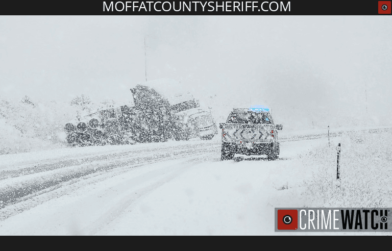 Winter Conditions Result In Jack-Knifed Vehicle On Highway 40 West Of Craig