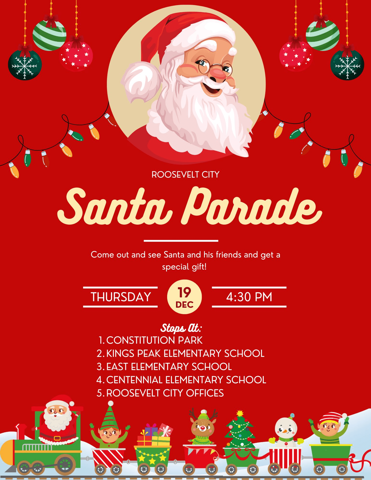 Roosevelt City Preparing For Annual Santa Parade