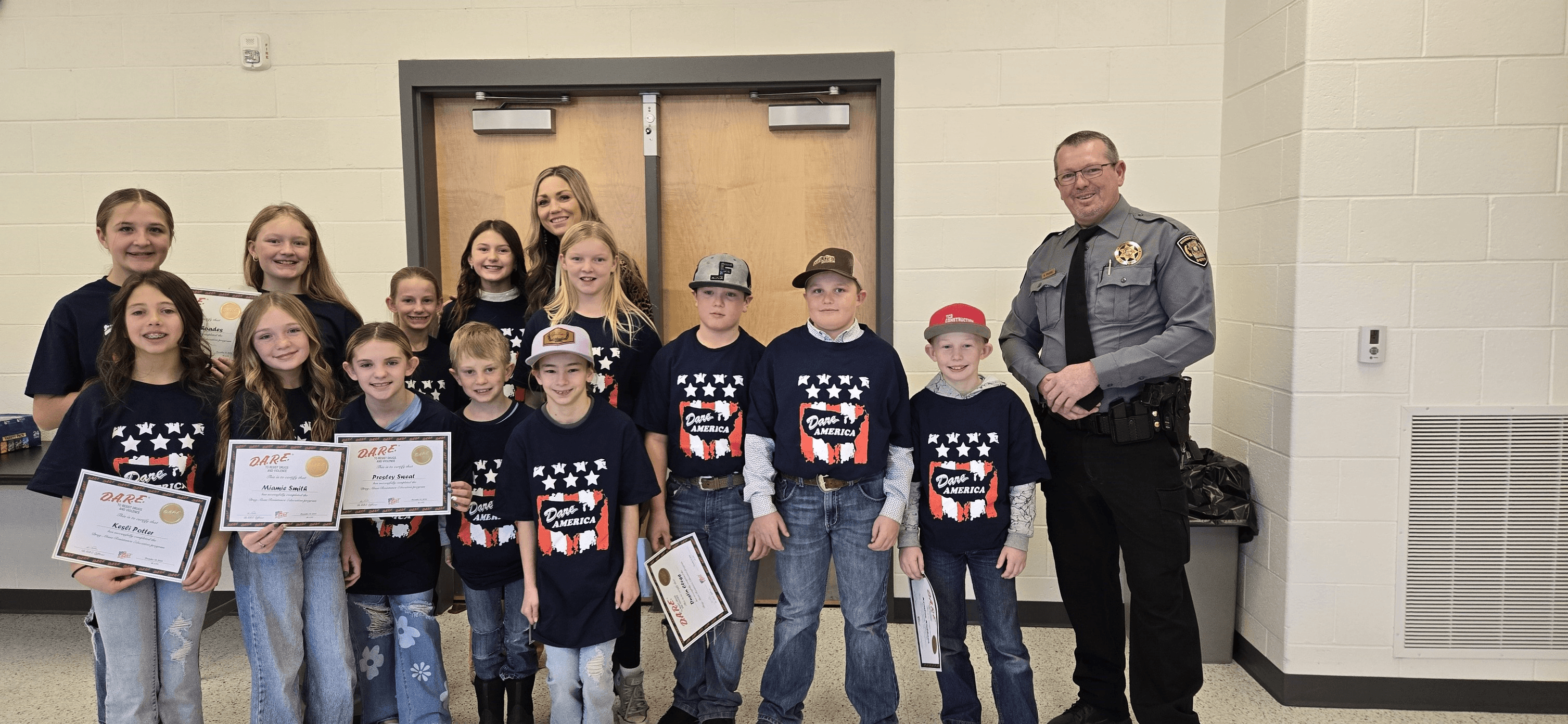 Tabiona 5th Graders Enjoy D.A.R.E. Graduation